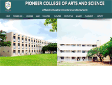 Tablet Screenshot of pioneercollege.net